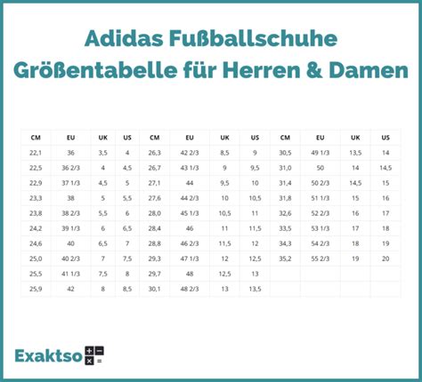 fußballschuhe größentabelle adidas|adidas größen tabelle 2022.